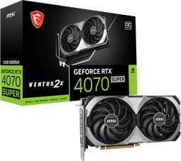 MSI GeForce RTX 4070 SUPER 12G VENTUS 2X OC - Grafische kaart - 12 GB GDDR6 - Dual-fan koeling
