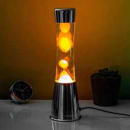 Fisura Lavalamp Chroom Oranje lava