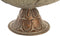 Dienblad DKD Home Decor Laken Gouden Metaal Tropisch (42 x 42 x 80 cm)