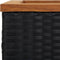 vidaXL - Plantenbak - 40x40x80 - cm - poly - rattan - zwart