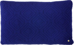 Ferm Living Quilt kussen 60x40 donkerblauw