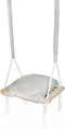 Houten 3 in 1 Meegroeischommel Schommel met Kussen - Licht Grijs - Baby Peuter Kleuter