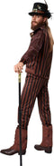 dressforfun - Steampunk gentleman XXL - kostuum met lange broek en vest - zwart/bruin