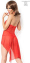 CHILIROSE - CR3884 BABYDOLL WITH RED THONG S/M