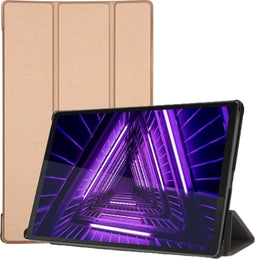 imoshion Tablet Hoes - Geschikt voor Lenovo Tab M10 HD (2nd gen) - Trifold Bookcase - Goud