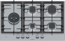 Bosch PCS7A5I90 - Gaskookplaat - 5 kookzones - Roestvrijstaal