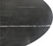 Salontafel ovaal marmer - 130x70x43 - Zwart - Marmer/metaal