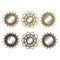 Set spiegels DKD Home Decor Kristal Zwart Gouden Polypropyleen (25 x 3 x 25 cm) (2 Stuks)