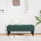 vidaXL - Donkergroene - Velvet - Bank - 113x57x39 - cm