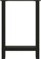 vidaXL - Salontafelpoten - 2 - st - 60x(72-73) - cm - staal - zwart