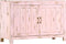 vidaXL-Dressoir-110x35x70-cm-massief-mangohout-lichtroze