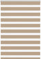 vidaXL - Zebra - Blind - 105x150 - cm - stofbreedte - 100,9 - cm - polyester - zandbruin