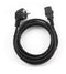 Gembird PC-186-VDE-3M - Stroomkabel C13/C14 - 3m haaks - Zwart
