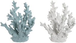 Decoratieve figuren Home ESPRIT Blauw Wit Koraal Mediterrane 21,5 x 18 x 21,5 cm