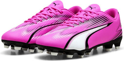 PUMA ULTRA PLAY FG/AG - Heren Sportschoenen - Lichtgewicht TPU SPEEDPLATE - Poison Pink-PUMA White-PUMA Black - Maat 45