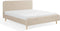RENNES - Tweepersoonsbed - Lichtbeige - 180 x 200 cm - Polyester