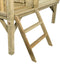 Houten speelhuisje met glijbaan en trap Camilla (SwingKing) | Kinderhuisje voor Buiten in de Tuin | Voor Kinderen vanaf 3 Jaar | FSC Hout - Glijbaan Blauw