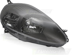 Koplamp rechts - voor Fiat Grande Punto 2005-2008 - TYC - grijs