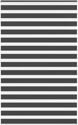 vidaXL - Zebra - rolgordijn - 150x230 - cm - stofbreedte - 145,9 - cm - zwart