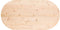 vidaXL - Tafelblad - ovaal - 90x45x2,5 - cm - massief - grenenhout