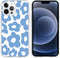 iMoshion Hoesje Geschikt voor iPhone 13 Pro Hoesje Siliconen - iMoshion Design hoesje - Blauw / Retro Blue Flowers