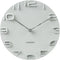 Wandklok On The Edge - Wit met chromen wijzers - Ø42cm