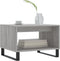 vidaXL - Salontafel - 60x50x40 - cm - bewerkt - hout - grijs - sonoma - eikenkleurig