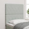 vidaXL - Hoofdbord - Kristalknop - Tufted - Licht - Grijs - 80 - cm - Fluweel