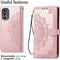 imoshion Hoesje Geschikt voor Motorola Moto G62 Hoesje Met Pasjeshouder - imoshion Mandala Bookcase - Rosé Goud