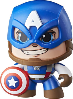 Marvel Mighty Muggs - Actiefiguur Captain America - Druk-en-draaimechanisme - Kleur: Captain America