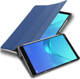 Cadorabo Huawei MediaPad M5 8 - Book Case - Ultra dun met Auto Wake Up en Stand functie - Donker Blauw
