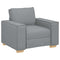 Sofa Stoel Lichtgrijs 60 cm Stof
