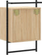 vidaXL - Nachtkastjes - 2 - st - wandgemonteerd - 40x30x61 - cm - hout - sonoma - eiken