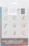 Letters en cijfers sjabloon, H: 20-30 mm, A5, 148x210 mm, 3 vel
