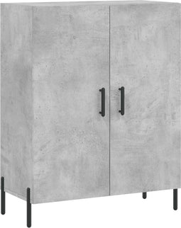 vidaXL - Dressoir - 69,5x34x90 - cm - bewerkt - hout - betongrijs