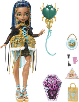 Monster High - Griezelige Sweet Birthday Cleo de Nile Pop - Feestelijke outfit met accessoires - Meerkleurig