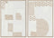 Schilderij Home ESPRIT Abstract Stads 50 x 3 x 70 cm (2 Stuks)