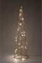 Anna Collection LED kegel kerstboom lamp - goud - metaal- H60