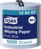 Tork industrierol, blauw, 3 laags, embossed, 1.000 vel, 340 mtr x 36,9 cm (128407)