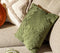 Dutch Decor PHILLY - Sierkussen velvet 45x45 cm - Chive - groen - Inclusief binnenkussen