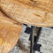 Salontafel Mees set van 2 - salontafels industrieel - ronde salontafels