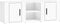 vidaXL - Tv-meubel - 100x31,5x35 - cm - bewerkt - hout - wit