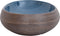 vidaXL - Opzetwasbak - ovaal - 59x40x15 - cm - keramiek - bruin - en - blauw