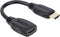 Manhattan 354523 HDMI-kabel HDMI Verlengkabel HDMI-A stekker, HDMI-A bus 0.20 m Zwart Afgeschermd (dubbel), High Speed