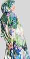 RAINKISS Lily - Regenponcho - Pointillisme ontwerp - Groen