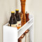 SoBuy KCR12-W - Badkamerplank - Multifunctioneel met haken - Wit