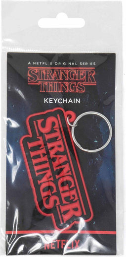 Sleutelhanger - Stranger Things: Logo - rubber - metalen ring