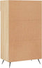 vidaXL - Schoenenkast - 60x35x105 - cm - bewerkt - hout - sonoma - eikenkleurig