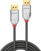 Lindy 36303 - DisplayPort-kabel - 3m - UHD 4K 4096x2160@60Hz 4:4:4 10bit - Grijs