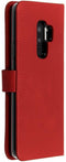 Selencia Galaxy S9 Plus - Echt Lederen Bookcase - 3 Pashouders - Rood